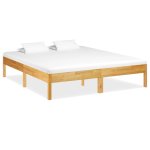 Vidaxl cadre de lit bois de chêne massif 200x200 cm Vidaxl cadre de lit bois de chêne massif 200x200 cm