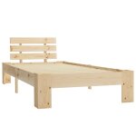 Vidaxl cadre de lit bois de pin massif 100 x 200 cm