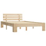 Vidaxl cadre de lit bois de pin massif 140 x 200 cm