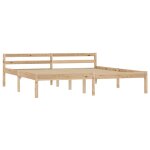 Vidaxl cadre de lit bois de pin massif 180 x 200 cm