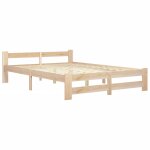 Vidaxl cadre de lit bois de pin massif 180x200 cm