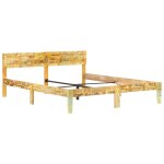 Vidaxl cadre de lit bois de rcupration massif 180x200 cm