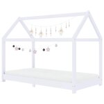 Vidaxl cadre de lit d'enfant blanc bois de pin massif 70x140 cm