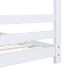 Vidaxl cadre de lit d'enfant blanc bois de pin massif 90x200 cm