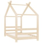 Vidaxl cadre de lit d'enfant bois de pin massif 70x140 cm