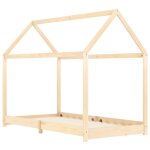 Vidaxl cadre de lit d'enfant bois de pin massif 90 x 200 cm