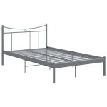 Vidaxl cadre de lit gris mtal 120x200 cm