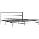 Vidaxl cadre de lit gris mtal 180 x 200 cm
