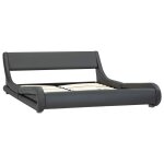 Vidaxl cadre de lit gris similicuir 140x200 cm