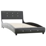 Vidaxl cadre de lit gris similicuir 90 x 200 cm Vidaxl cadre de lit gris similicuir 90 x 200 cm