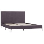 Vidaxl cadre de lit gris tissu 120 x 200 cm