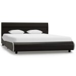 Vidaxl cadre de lit avec led anthracite similicuir 120x200 cm