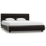 Vidaxl cadre de lit avec led anthracite similicuir 160x200 cm
