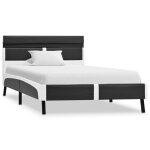 Vidaxl cadre de lit avec led gris similicuir 90 x 200 cm Vidaxl cadre de lit avec led gris similicuir 90 x 200 cm