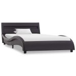 Vidaxl cadre de lit avec led noir similicuir 90x200 cm