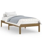 Vidaxl cadre de lit marron miel bois de pin 75x190 cm uk petit simple Vidaxl cadre de lit marron miel bois de pin 75x190 cm uk petit simple