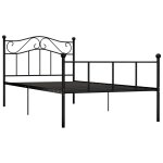 Vidaxl cadre de lit noir mtal 100 x 200 cm