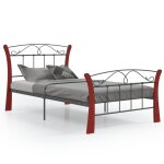 Vidaxl cadre de lit noir m�tal 100x200 cm