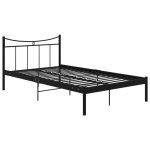 Vidaxl cadre de lit noir mtal 120x200 cm