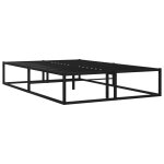 Vidaxl cadre de lit noir m�tal 120x200 cm