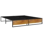 Vidaxl cadre de lit noir mtal 160x200 cm