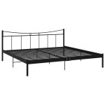 Vidaxl cadre de lit noir métal 200x200 cm Vidaxl cadre de lit noir métal 200x200 cm