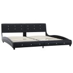 Vidaxl cadre de lit noir similicuir 180 x 200 cm Vidaxl cadre de lit noir similicuir 180 x 200 cm