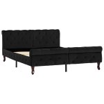 Vidaxl cadre de lit noir velours 140 x 200 cm Vidaxl cadre de lit noir velours 140 x 200 cm