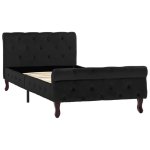 Vidaxl cadre de lit noir velours 90 x 200 cm Vidaxl cadre de lit noir velours 90 x 200 cm