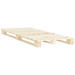 Vidaxl cadre de lit de palette bois de pin massif 120 x 200 cm