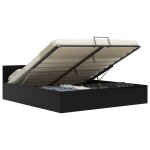 Vidaxl cadre de lit  rangement avec led noir similicuir 180x200 cm