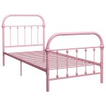Vidaxl cadre de lit rose métal 90 x 200 cm Vidaxl cadre de lit rose métal 90 x 200 cm