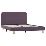 Vidaxl cadre de lit taupe tissu 120 x 200 cm