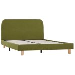Vidaxl cadre de lit vert tissu 120 x 200 cm