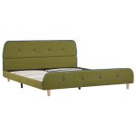 Vidaxl cadre de lit vert tissu 140 x 200 cm