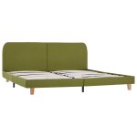 Vidaxl cadre de lit vert tissu 180 x 200 cm