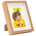 Vidaxl cadres photo 3d 3 pcs ch�ne 20x25 cm pour photos 13x18 cm