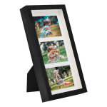 Vidaxl cadres photo 3d 3 pcs noir 18x35 cm pour photos 3x(10x15 cm)