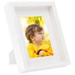 Vidaxl cadres photo 3d 5 pcs blanc 20x25 cm pour photos 13x18 cm