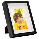 Vidaxl cadres photo 3d 5 pcs noir 20x25 cm pour photos 13x18 cm
