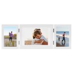 Vidaxl cadre photo dépliable blanc 22x15 cm + 2x(10x15 cm) Vidaxl cadre photo dépliable blanc 22x15 cm + 2x(10x15 cm)