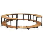 Vidaxl cadre de spa 273x53 cm bois d'acacia massif