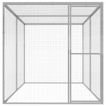 Vidaxl cage pour chat 3x1, 5x1, 5 m acier galvanis�