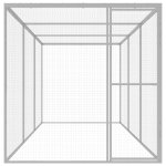 Vidaxl cage pour chat 4, 5x1, 5x1, 5 m acier galvanis�