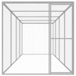 Vidaxl cage pour chat 6x1, 5x1, 5 m acier galvanis�