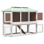Vidaxl cage double pour animaux marron bois Vidaxl cage double pour animaux marron bois