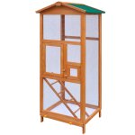 Vidaxl cage à oiseaux bois 65 x 63 x 165 cm Vidaxl cage à oiseaux bois 65 x 63 x 165 cm