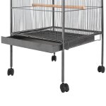 Vidaxl cage à oiseaux noir 54 x 54 x 146 cm acier Vidaxl cage à oiseaux noir 54 x 54 x 146 cm acier