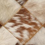 Vidaxl canap  2 places blanc et marron cuir vritable de chvre