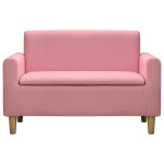 Vidaxl canapé à 2 places pour enfants rose similicuir Vidaxl canapé à 2 places pour enfants rose similicuir